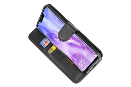 BAOHU Hoesje Geschikt voor de Huawei Nova 3 - Kaarthouder Book Case Telefoonhoesje - Zwart