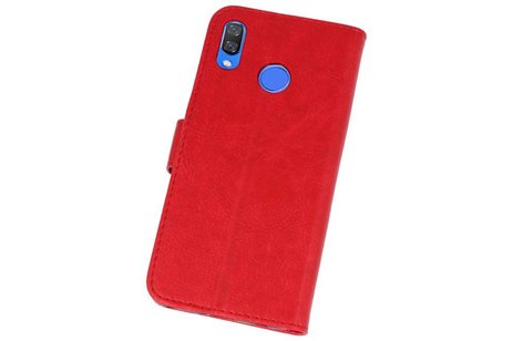 Huawei Nova 3 Hoesje Kaarthouder Book Case Telefoonhoesje Rood