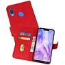 BAOHU Huawei Nova 3 Hoesje Kaarthouder Book Case Telefoonhoesje Rood