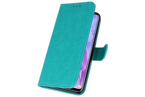 Hoesje Geschikt voor de Huawei Nova 3 - Kaarthouder Book Case Telefoonhoesje - Groen