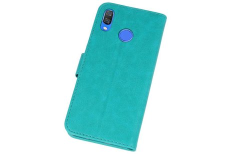 BAOHU Hoesje Geschikt voor de Huawei Nova 3 - Kaarthouder Book Case Telefoonhoesje - Groen