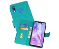 BAOHU Hoesje Geschikt voor de Huawei Nova 3 - Kaarthouder Book Case Telefoonhoesje - Groen