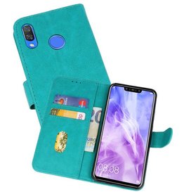 BAOHU Huawei Nova 3 Hoesje Kaarthouder Book Case Telefoonhoesje Groen