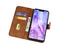 BAOHU Hoesje Geschikt voor de Huawei Nova 3 - Kaarthouder Book Case Telefoonhoesje - Bruin