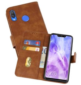BAOHU Huawei Nova 3 Hoesje Kaarthouder Book Case Telefoonhoesje Bruin