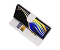 BAOHU Hoesje Geschikt voor de Samsung Galaxy Note 9 - Kaarthouder Book Case Telefoonhoesje - Wit