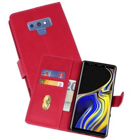 BAOHU Samsung Galaxy Note 9 Hoesje Kaarthouder Book Case Telefoonhoesje  Roze