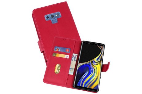 BAOHU Hoesje Geschikt voor de Samsung Galaxy Note 9 - Kaarthouder Book Case Telefoonhoesje - Roze