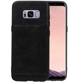 BAOHU Staand Back Cover 1 Pasjes voor Samsung Galaxy S8 Zwart