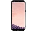 BAOHU Staand Back Cover met 1 Pasjeshouder Hoesje Geschikt voor Samsung Galaxy S8 Bruin