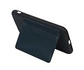 BAOHU Staand Back Cover met 1 Pasjeshouder Hoesje Geschikt voor iPhone X Navy