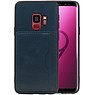BAOHU Staand Back Cover 1 Pasjes voor Samsung Galaxy S9 Navy