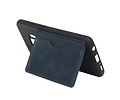BAOHU Staand Back Cover met 1 Pasjeshouder Hoesje Geschikt voor Samsung Galaxy S9 Navy