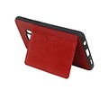 Staand Back Cover 1 Pasjes voor Galaxy S9 Rood