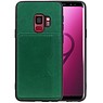 BAOHU Staand Back Cover 1 Pasjes voor Samsung Galaxy S9 Groen
