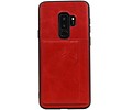 Staand Back Cover 1 Pasjes voor Galaxy S9 Plus Rood