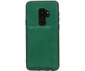 BAOHU Staand Back Cover met 1 Pasjeshouder Hoesje Geschikt voor Samsung Galaxy S9 Plus Groen