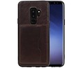 Staand Back Cover 1 Pasjes voor Galaxy S9 Plus Mocca