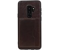 Staand Back Cover 1 Pasjes voor Galaxy S9 Plus Mocca