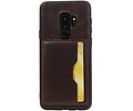 Staand Back Cover 1 Pasjes voor Galaxy S9 Plus Mocca