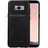 Staand Back Cover 1 Pasjes voor Samsung Galaxy S8 Plus Zwart