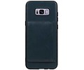 Staand Back Cover 1 Pasjes voor Galaxy S8 Plus Navy