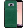 BAOHU Staand Back Cover 1 Pasjes voor Samsung Galaxy S8 Plus Groen