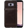 BAOHU Staand Back Cover 1 Pasjes voor Samsung Galaxy S8 Plus Mocca