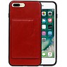 BAOHU Staand Back Cover 1 Pasjes iPhone 8 Plus Rood