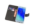 Booktype Telefoonhoesjes - Bookcase Hoesje - Wallet Case -  Geschikt voor Samsung Galaxy J3 2018 - Zwart