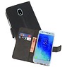 BAOHU Wallet Cases Hoesje Samsung Galaxy J3 2018 Zwart