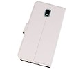 BAOHU Booktype Telefoonhoesjes - Bookcase Hoesje - Wallet Case -  Geschikt voor Samsung Galaxy J3 2018 - Wit