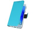 BAOHU Booktype Telefoonhoesjes - Bookcase Hoesje - Wallet Case -  Geschikt voor Samsung Galaxy J3 2018 - Blauw
