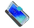 BAOHU Booktype Telefoonhoesjes - Bookcase Hoesje - Wallet Case -  Geschikt voor Samsung Galaxy J3 2018 - Blauw