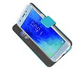 Booktype Telefoonhoesjes - Bookcase Hoesje - Wallet Case -  Geschikt voor Samsung Galaxy J3 2018 - Blauw