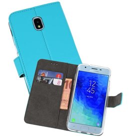 BAOHU Wallet Cases Hoesje Samsung Galaxy J3 2018 Blauw