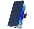 BAOHU Booktype Telefoonhoesjes - Bookcase Hoesje - Wallet Case -  Geschikt voor Samsung Galaxy J3 2018 - Navy