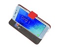BAOHU Booktype Telefoonhoesjes - Bookcase Hoesje - Wallet Case -  Geschikt voor Samsung Galaxy J3 2018 - Rood