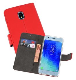 BAOHU Wallet Cases Hoesje Samsung Galaxy J3 2018 Rood