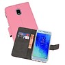 Wallet Cases Hoesje Samsung Galaxy J3 2018 Roze