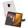 BAOHU Wallet Cases Hoesje Samsung Galaxy A8 2018 Wit