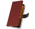 BAOHU Booktype Telefoonhoesjes - Bookcase Hoesje - Wallet Case -  Geschikt voor Samsung Galaxy A8 2018 - Bruin