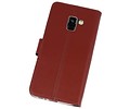 BAOHU Booktype Telefoonhoesjes - Bookcase Hoesje - Wallet Case -  Geschikt voor Samsung Galaxy A8 2018 - Bruin