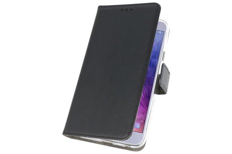 BAOHU Booktype Telefoonhoesjes - Bookcase Hoesje - Wallet Case -  Geschikt voor Samsung Galaxy J4 2018 - Zwart