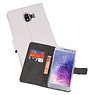 BAOHU Wallet Cases Hoesje Samsung Galaxy J4 2018 Wit