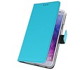 BAOHU Booktype Telefoonhoesjes - Bookcase Hoesje - Wallet Case -  Geschikt voor Samsung Galaxy J4 2018 - Blauw