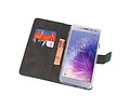 BAOHU Booktype Telefoonhoesjes - Bookcase Hoesje - Wallet Case -  Geschikt voor Samsung Galaxy J4 2018 - Blauw