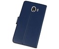 BAOHU Booktype Telefoonhoesjes - Bookcase Hoesje - Wallet Case -  Geschikt voor Samsung Galaxy J4 2018 - Navy