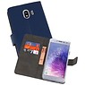BAOHU Wallet Cases Hoesje Samsung Galaxy J4 2018 Navy