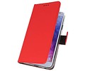 BAOHU Booktype Telefoonhoesjes - Bookcase Hoesje - Wallet Case -  Geschikt voor Samsung Galaxy J4 2018 - Rood